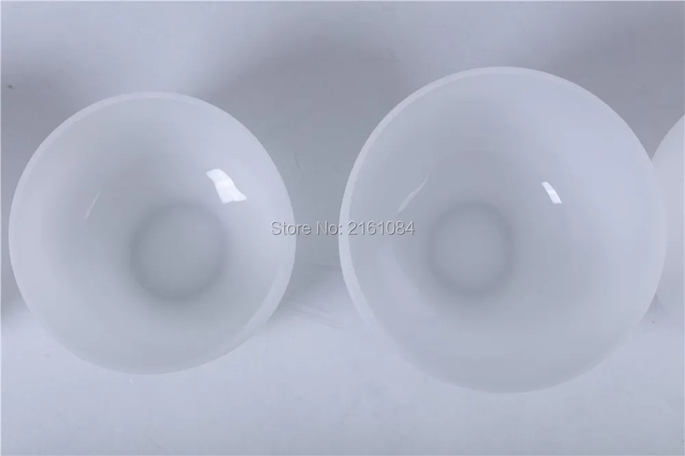 

total 2pieces 9" and 11" pure frosted quartz crystal singing bowls with musical note with free suede and o-ring