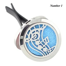 Wholesale New Car Perfume Locket Vent Clip 30mm 316L Stainless Steel Round Shape Magnetics Car Amoratherapy Diffuser Lockets