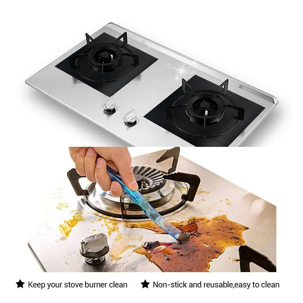 Buy 4PCS Gas Stove Protectors Cover Burner Non stick