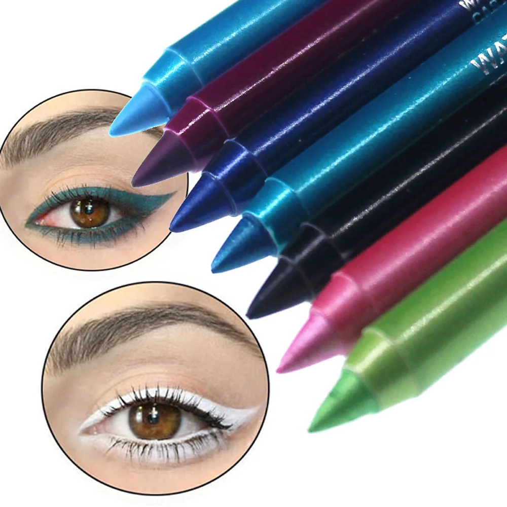 

1PC Fashion Women Long-lasting Eye Liner Pencil Pigment White Color Waterproof Eyeliner Pen Eye Cosmetics Makeup Tools M2lip142