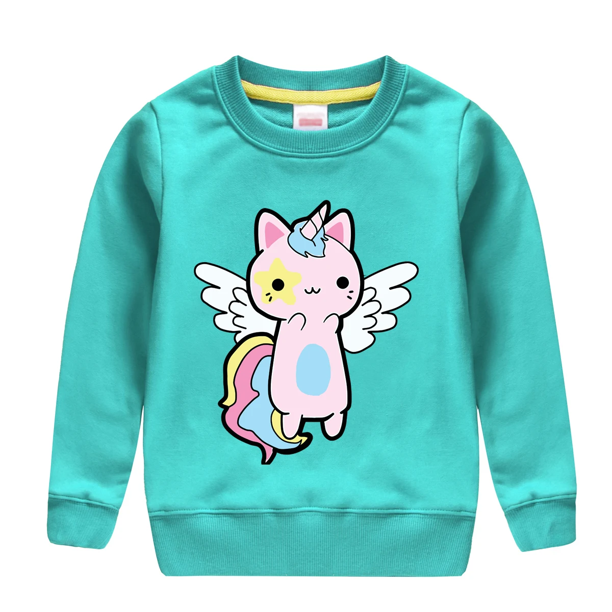 

Fashion Winter Fall Sweatshirt Hooded 2018 Beautiful Cartoon Pattern Print New Children Clothing colors designed for children