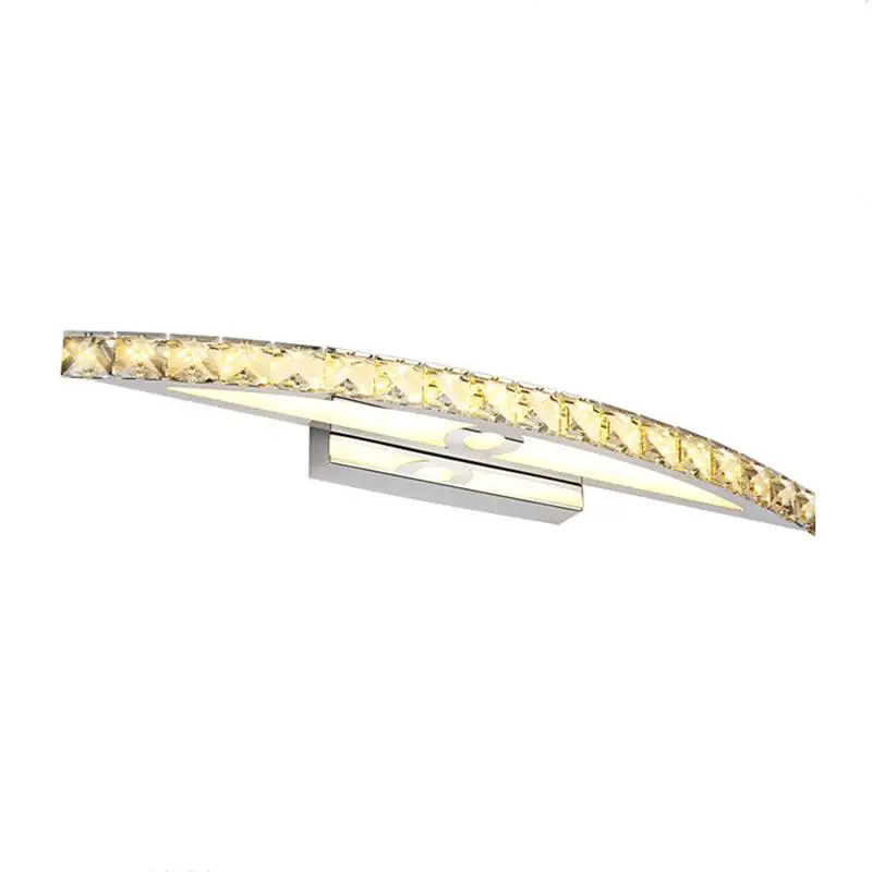 

44CM 10W Waterproof Minimalist Crystal Bathroom Light Fixtures Light Led Bath Wall Sconces Light Painting Wall Lights
