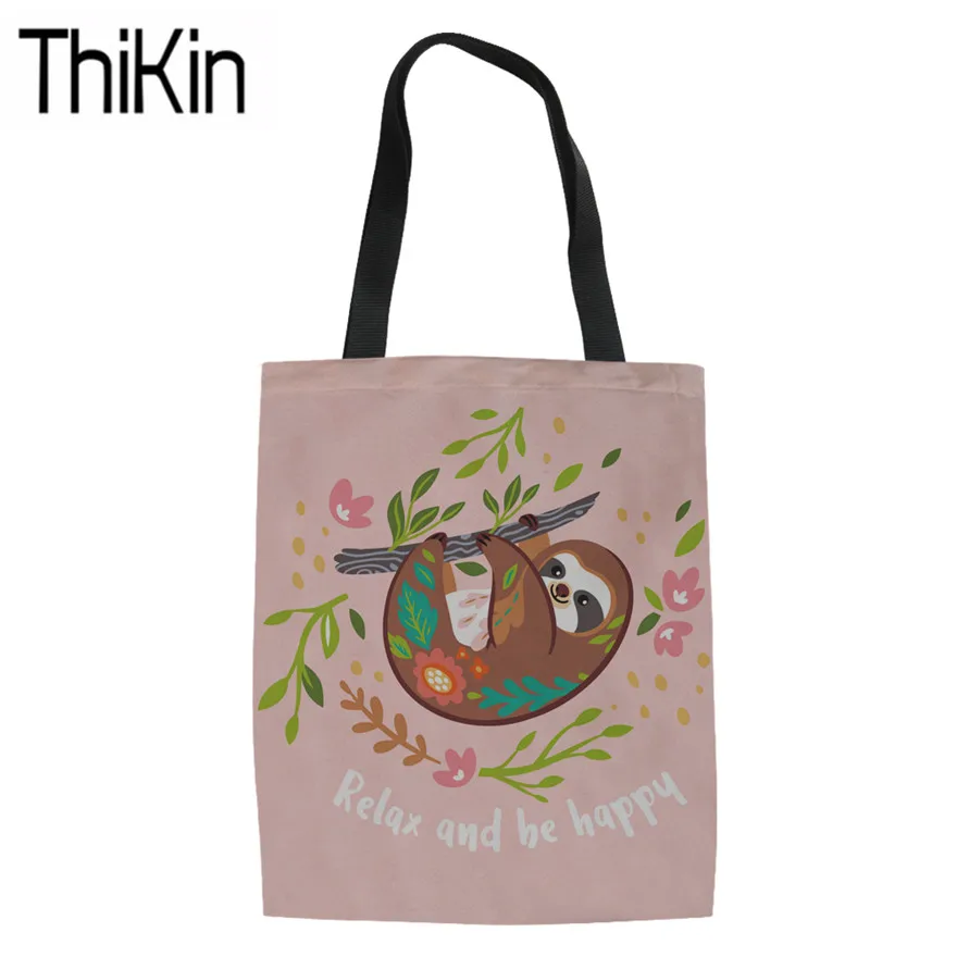 

THIKIN Canvas Tote Bags Women The Witching Hour Witchcraft Black Cat Printing Shopping Bags for Reusable Eco Bag Girls Book Bags