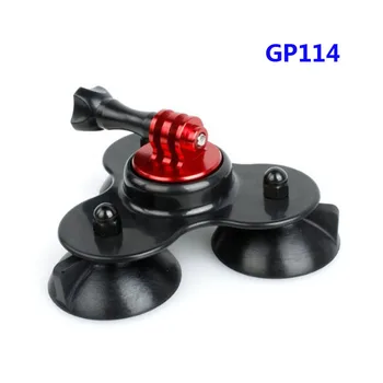 

Free Shipping!! Accessories Removable Tri-Angle Suction Cup Mount, with CNC Aluminum Alloy Mount & Screw For Gopro GITUP SJ4000