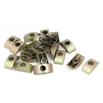 

Furniture Connector Half Moon Nuts Spacer Washer Bronze Tone 20PCS