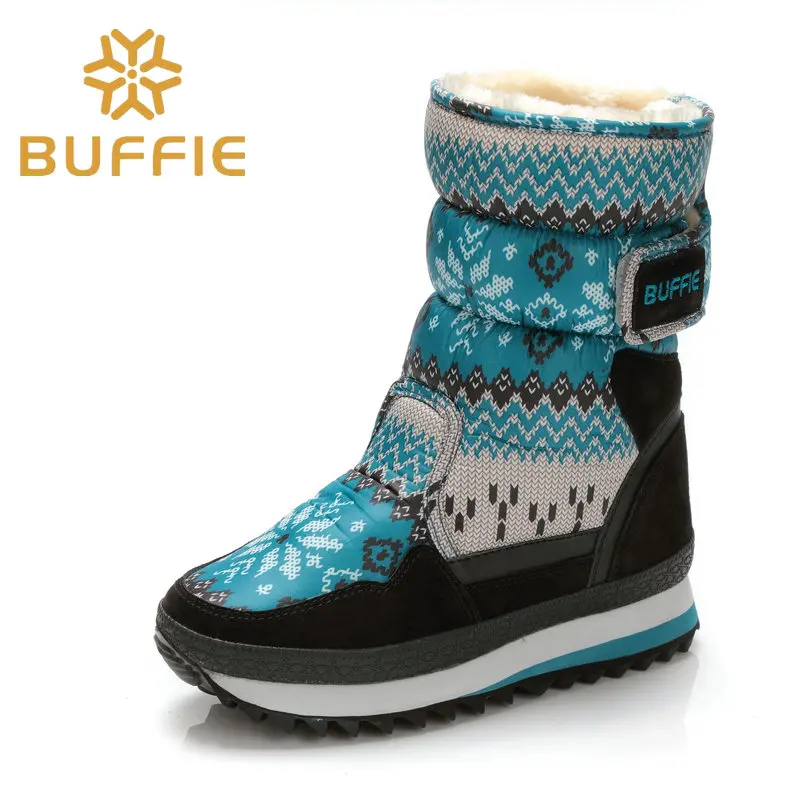 

Snow flake flower boots new beautiful warm girl boots long plush fur antiskid outsole Buffie Brand high quality free shipping ho