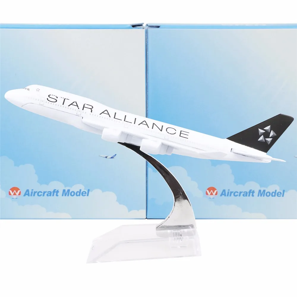 Звездные Alliance Airlines Boeing 747 16 см металлические модели самолетов детские подарочные