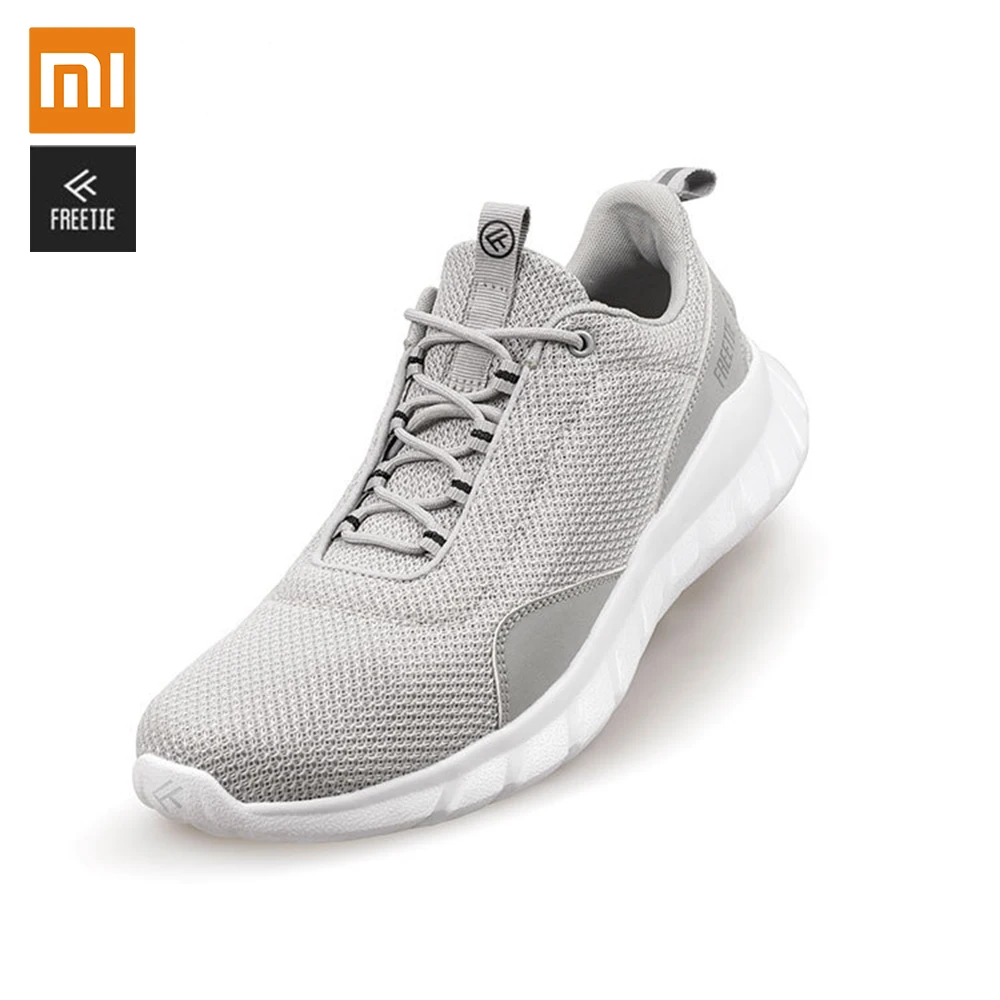 Xiaomi mijia FREETIE 39-44 размера плюс мужская спортивная обувь, светильник, дышащая вязаная городская обувь для бега, кроссовки для улицы