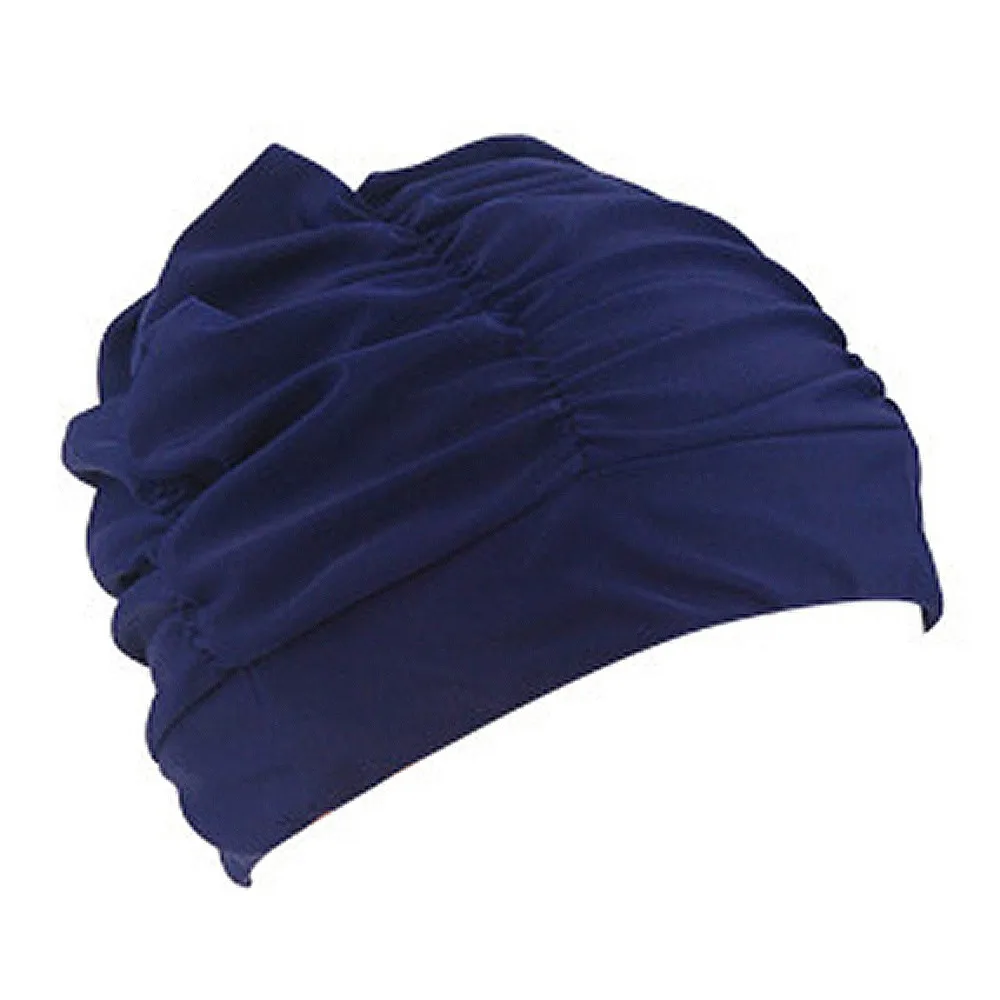 Swimming Hat Women Unisex Girls Long Hair Bathing Cap Swimming Cap Stretch Drape July05