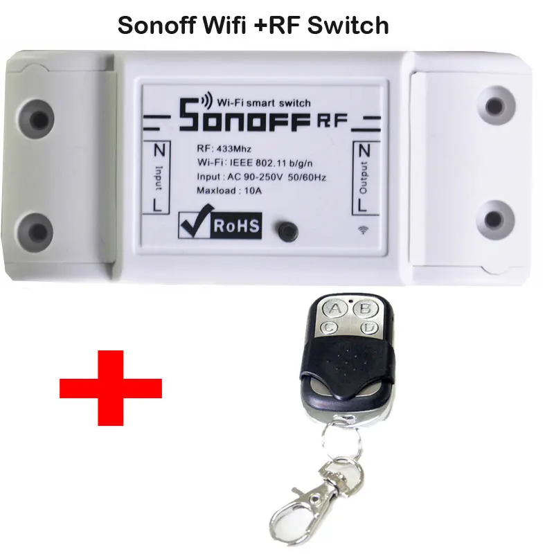 Itead Sonoff RF беспроводной Wifi переключатель 433 МГц рч приемник дистанционное управление Diy таймер умный переключатель для умного дома WiFi светильник переключатель