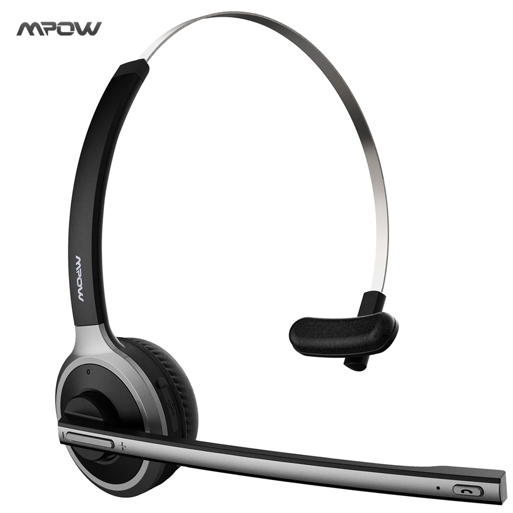 2017 New Mpow Bluetooth 4 1 Headset Wireless Over The Head Noise Canceling Headphones For Truck