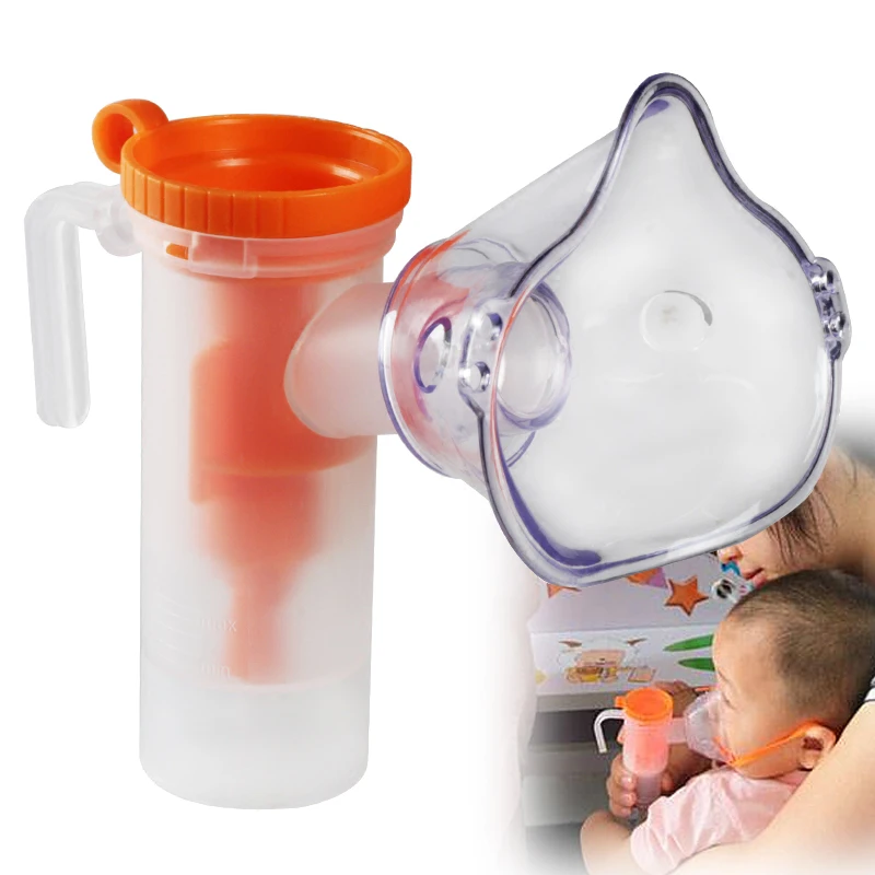 

Nebulizer Inhaler Mask Household Medical Nebulization Cup Connecting Pipe Atomizer Oxygen Cup Mouthpieces for Children Adult