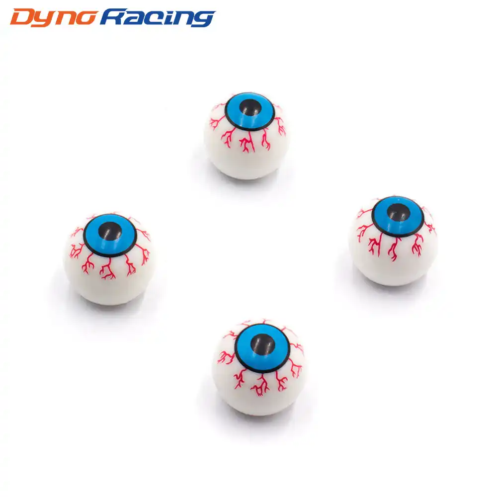 4pc Eyeball Style Car Auto Motor Wheel Tire Air Valve Stem Rim Cap Caps Durable
