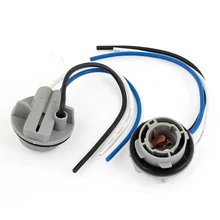 KSOL Стиль 2x1157 Черный Серый Пластик Проводной Жгут Adpater Socker для Стоп-сигнал