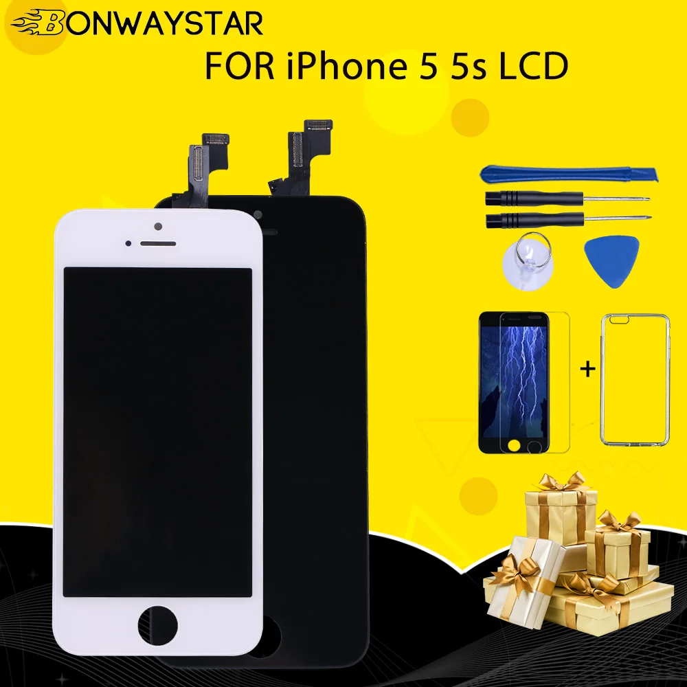 Заводская распродажа качественный ЖК экран AAA для iPhone 5 5S 5C SE 5SE сменный сенсорный