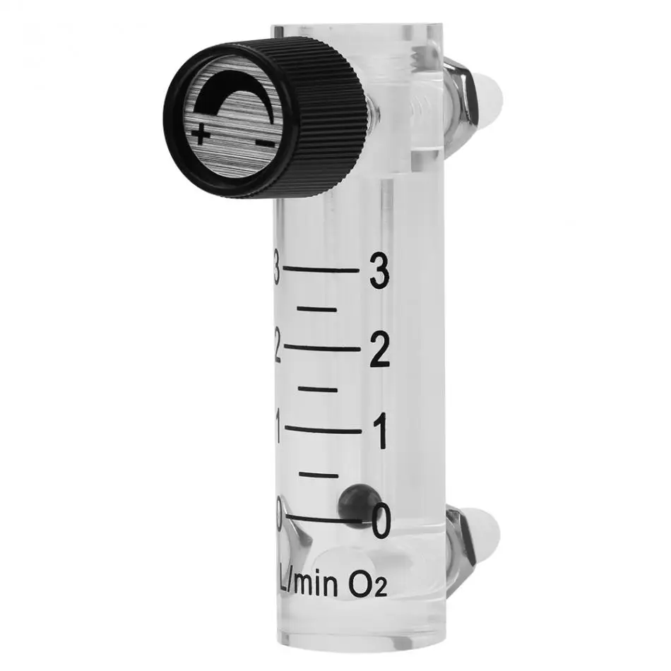 Расходомер счетчик газа расходомер кислород воздуха расходомер 0-3LPM измерительные инструменты для Газа Индикатор счетчик с регулируемым клапаном