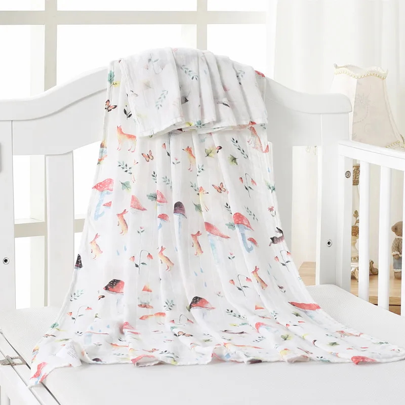 Розовые 70% бамбуковые хлопковые муслиновые пеленальные одеяла для новорожденных ins марлевые детские пеленки sleepsack swaddleme банное полотенце