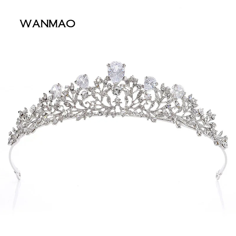 Fashion bride alloy rhinestone crown jewelry high end crystal headdress