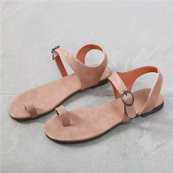 SAGACE/сандалии; женские летние пляжные дышащие сандалии на плоской подошве с открытым носком и ремешками на пряжках; римская обувь; Sandalias Mujer;
