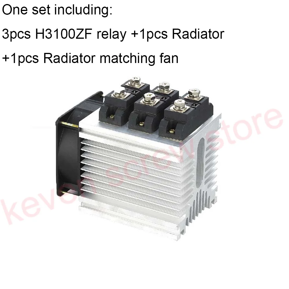 

H3100ZF-3 three phase DC to AC 100A 4-32VDC industrial grade solid state relay set/SSR set Not incluidng tax