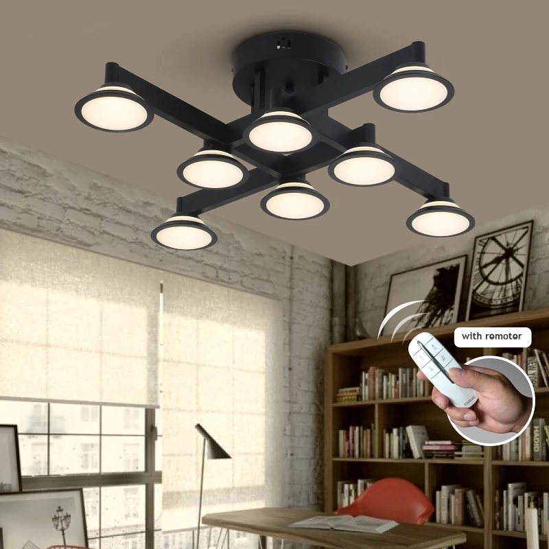 

Remote Controlling DIY Led Ceiling Light Color Dimming Ceiling Lamps Modern Living Room Bedroom Lights3/4/5/8/10heads