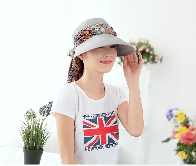 Бесплатная доставка 2018 летние Шапки для Для женщин Chapeu Feminino новый модные кепки Кепки солнца складной Анти-УФ шляпа 9 Цвета открытый