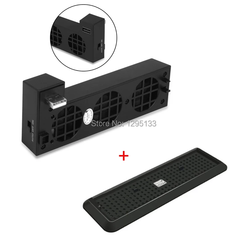 

2 in 1 Vertical Stand Base with Cooling Fan for Xbox One X Console Holder and Temperature Control