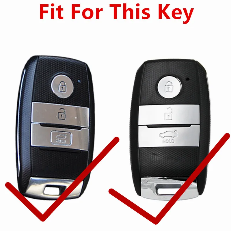 FLYBETTER Genuine Leather Smart Key Case Cover For Kia KX3/KX5/K3S/RIO/Ceed/Cerato/Optima/K5/Sportage/Sorento Car Styling L72 key case key case cover