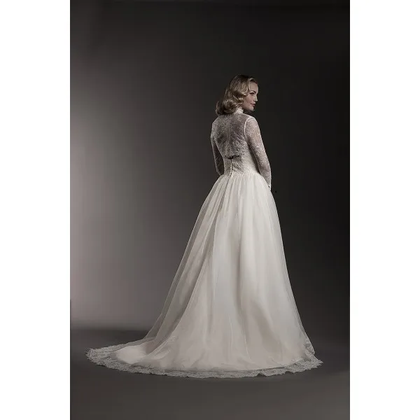 Fashionable Detachable Jacket Wedding Dresses Tulle Ball Gown Bridal Gowns Vestido De Noiva 2015 (3)
