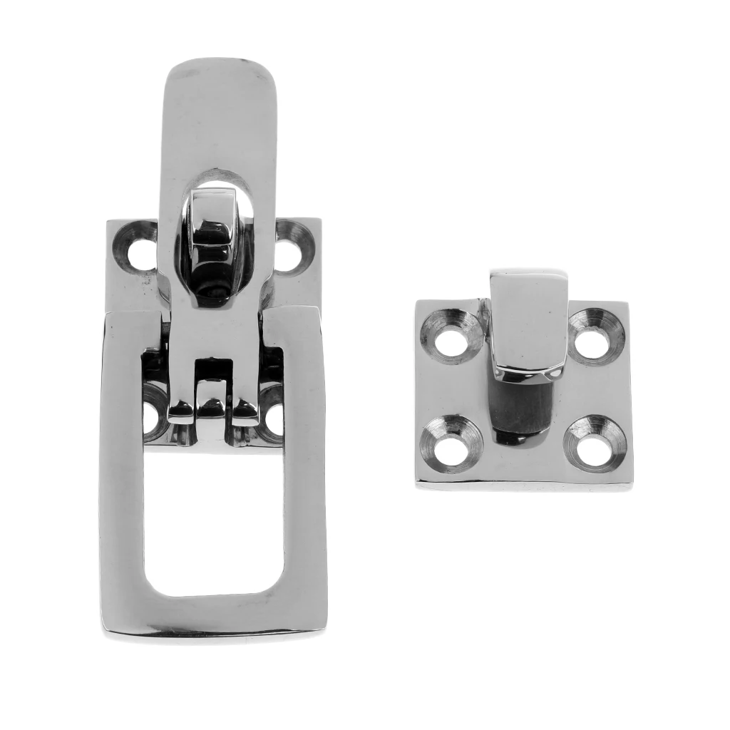 Marine Stainless Steel Marine Boat Locker Hatch Anti-Rattle Latch Fastener Clamp for Canoe Kayak Rowing Boats Dinghy Accessories