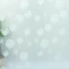 60*200 см высшего Класса ПВХ самоклеющиеся декоративные матовые пленка для окна непрозрачная белая одуванчик