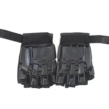 Тактические перчатки без пальцев военный армейский боевой Открытый велосипед противоскользящая резиновая защита костяшки половина пальцев перчатки