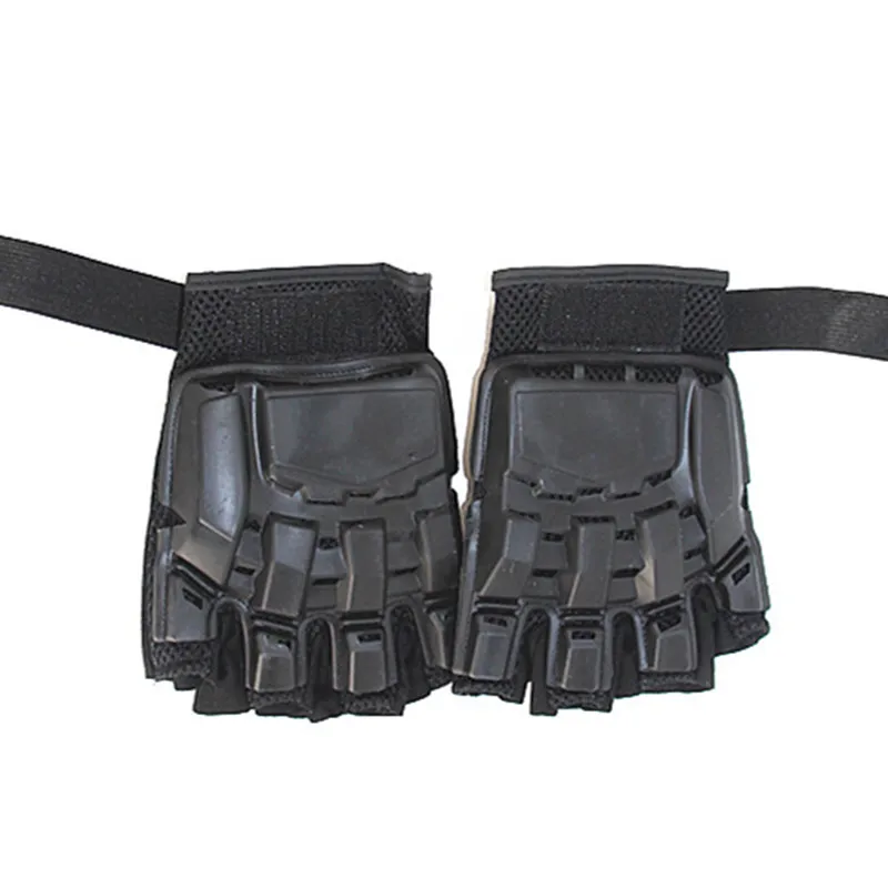 

Tactical Fingerless Gloves Military Army Combat Outdoor Bicycle Anti-Skid Protection Rubber Knuckle Half Finger Gloves