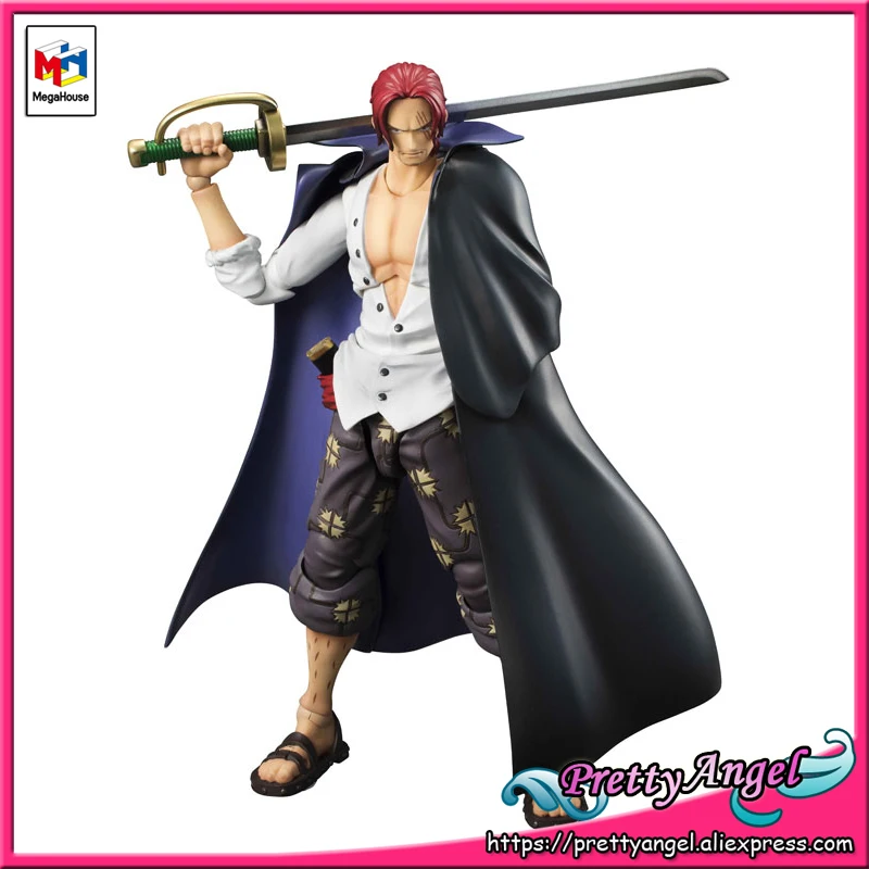 

PrettyAngel - Genuine MegaHouse Variable Action Heroes ONE PIECE Red-Haired Shanks Action Figure