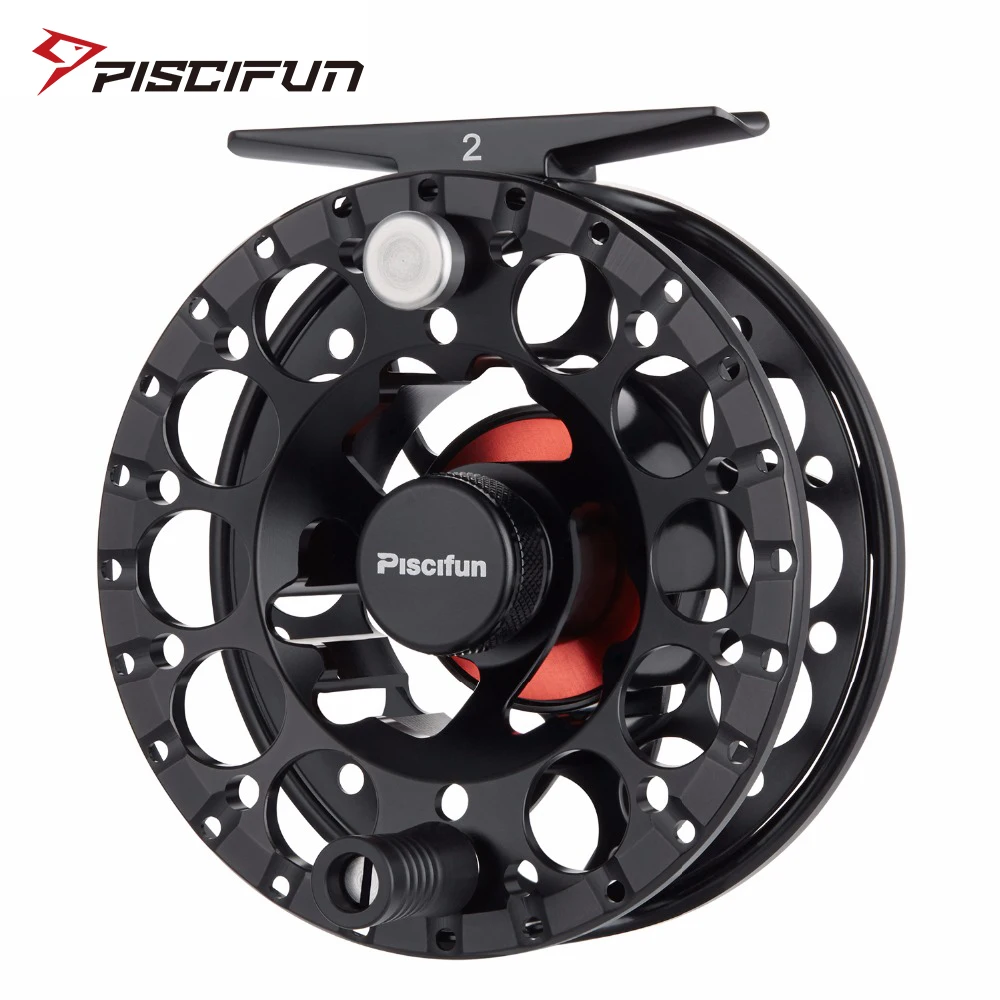 

Piscifun Sword II Black Fly Reel 3/4 5/6 7/8 Sealed Drag Lighter CNC Machined Aluminium Alloy Right Left Hand Retrieve Fly Reel