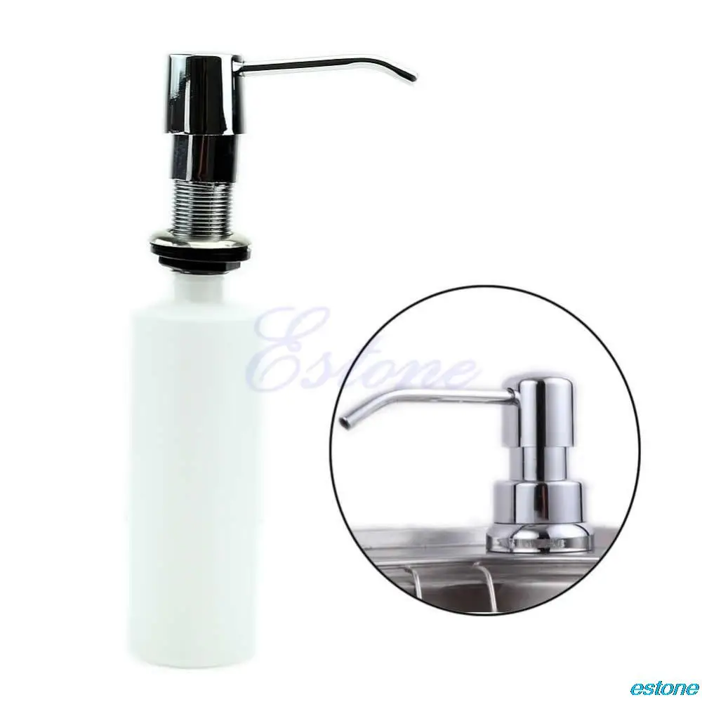 Plastic 300ml Bathroom Kitchen Sink Liquid Soap Dispenser Holder