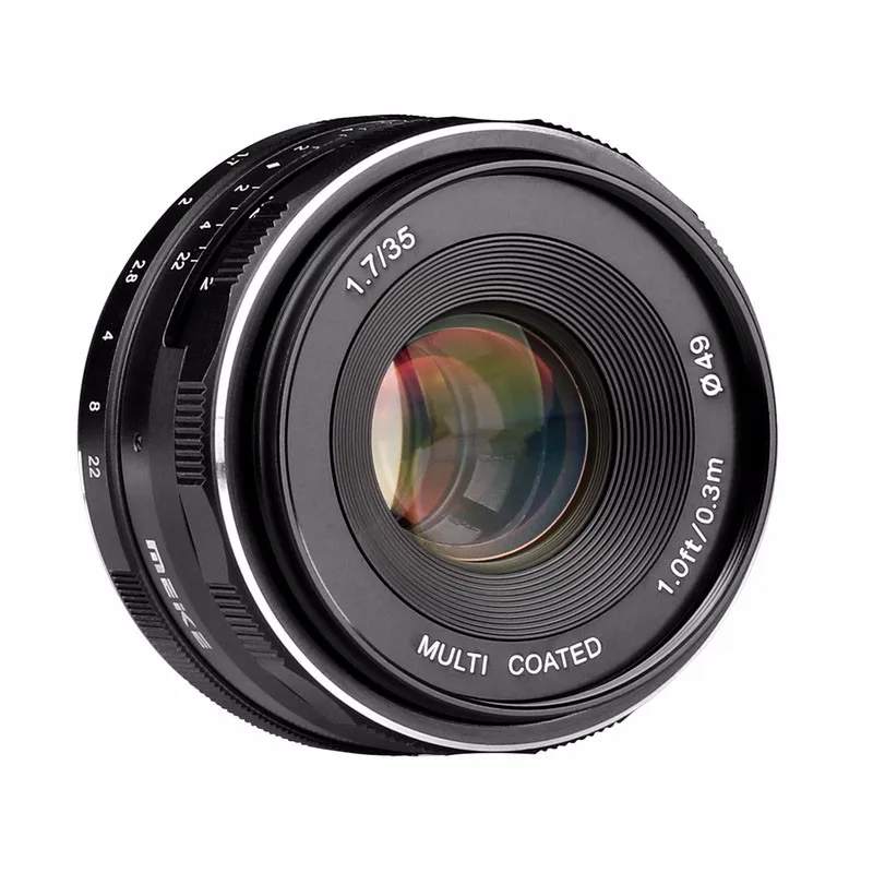 Объектив Meike MK-4/3-35-1 7 35 мм f1.7 с большой диафрагмой и ручной фокусировкой для Olympus
