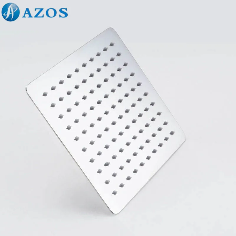 

8 Inch Bathroom Shower Head Waterfall Fixed Wall Mounted Solid Stainless Steel Nickel Brush/ Chrome Polish 2 Color FHS014