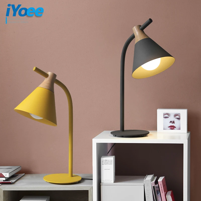 

Nordic Led Table Lamps Bedroom Study Reading Multicolor Desk Lamp Living Room Hotel Room Creative Decoration Lamp E27 AC90-260V