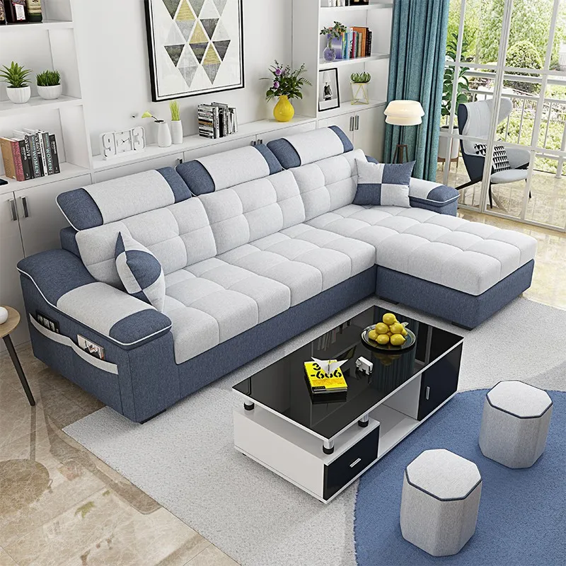 Easylive ткань диван домашний гостиная мебель простой современный стиль