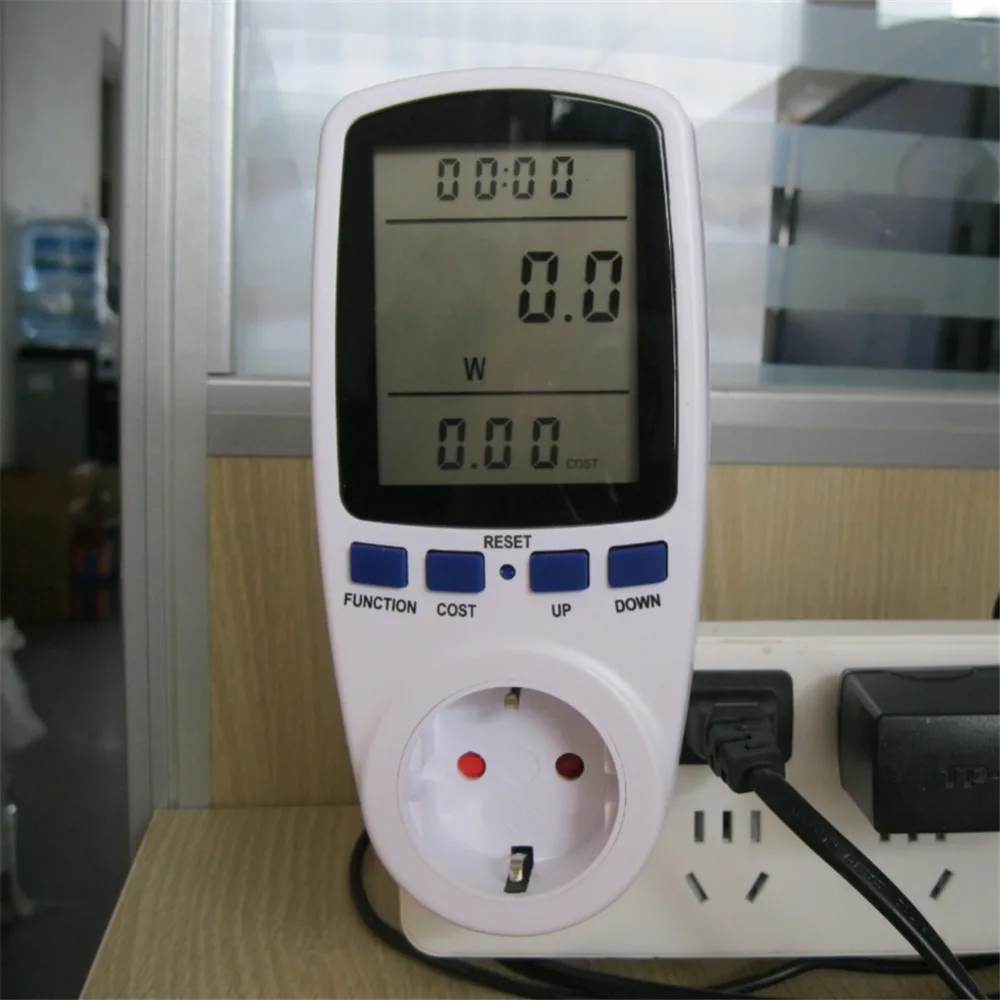 1 шт. измеритель мощности переменного тока 220 в цифровой ваттметр ЕС счетчик энергии ватт монитор Потребление электроэнергии измерительная розетка анализатор
