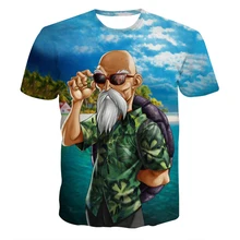 Hipster Master Roshi t shirts tops Women Men Summer Fashion Short Sleeve tshirts 3D t shirt Anime Dragon Ball Z T-Shirts NJ014