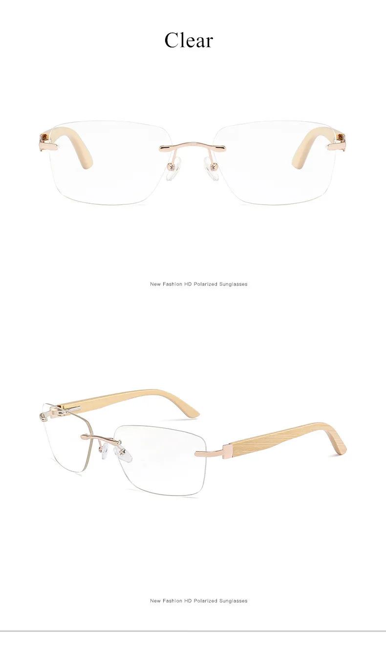 Oulylan бамбуковые солнцезащитные очки поляризационные мужские классические прямоугольные солнцезащитные очки без оправы мужские деревянные очки