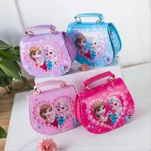 Новинка года; милая сумка на плечо для девочек; детская сумочка с изображением Эльзы и Анны; детская сумка; сумка через плечо для девочек; мини-сумка;