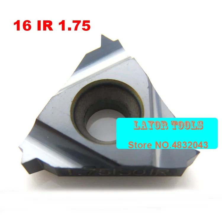 

Free Shipping 16IR/11NR 1.75ISO Internal Indexable Tungsten Carbide Threading Lathe Inserts for SNR/SIR Threaded Lathe Holder