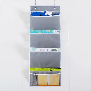 

4 Pocket Wall Hanging Wardrobe Storage Bag Door Hanging Bag Toy Storage Bag File Sundries Cosmetics Household Storage Bag