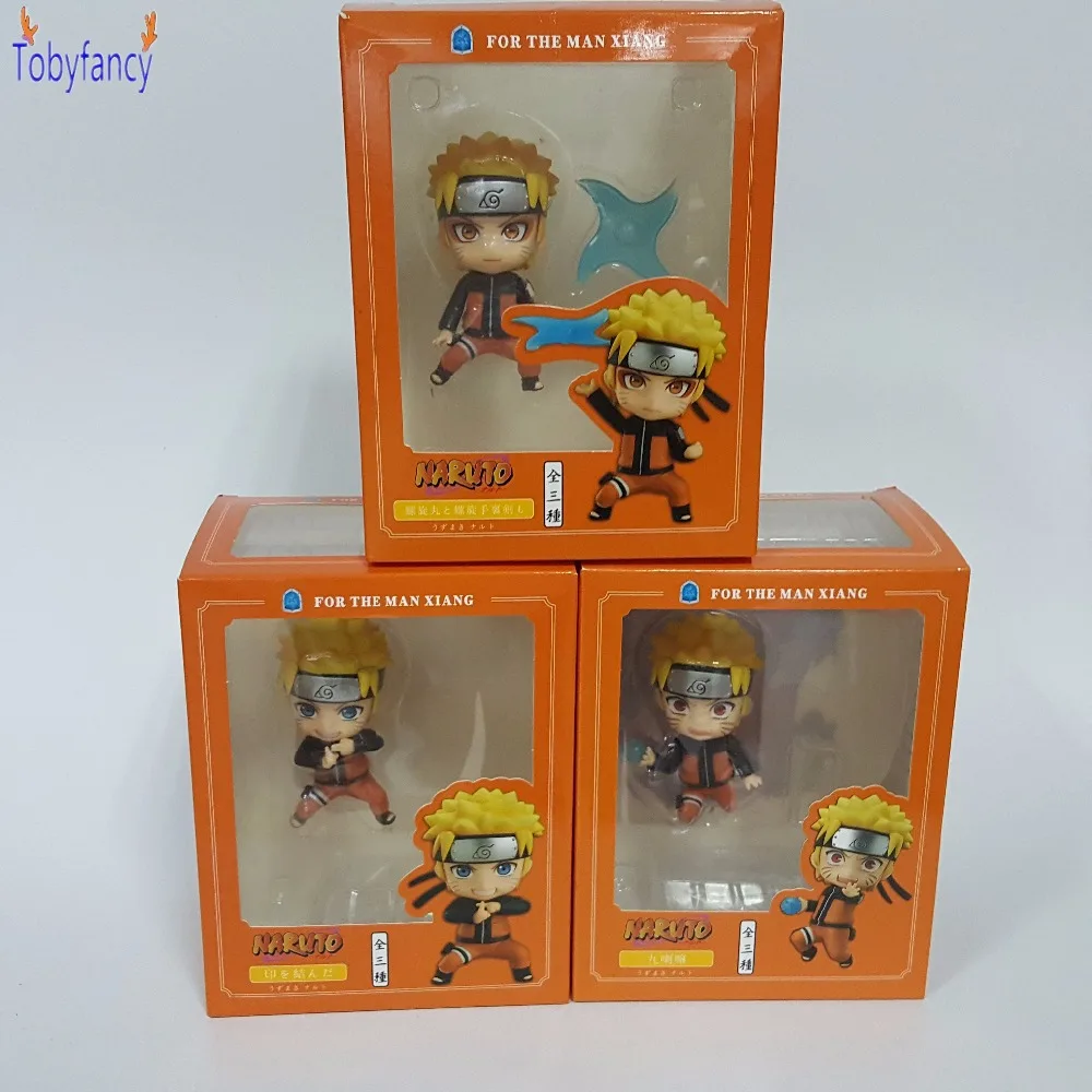 Naruto Nendoroid Pvc Action Figures 100mm Anime Uzumaki Naruto Toys