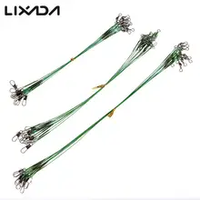 Lixada 10 шт Анти-укус Стальная проволока 15/20/25 см блесны рыболовные провода буровая установка с защелками и шарнирами подключения рыболовный крючок рыболовный лидер