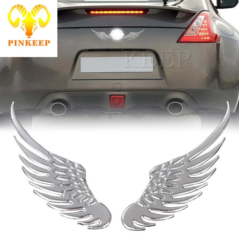 

1 Pair Fashion 3D Wings Car Sticker Auto Badge Emblem Decal For BMW Audi Ford VW Nissan Toyota Chevrolet Honda Opel Car Styling