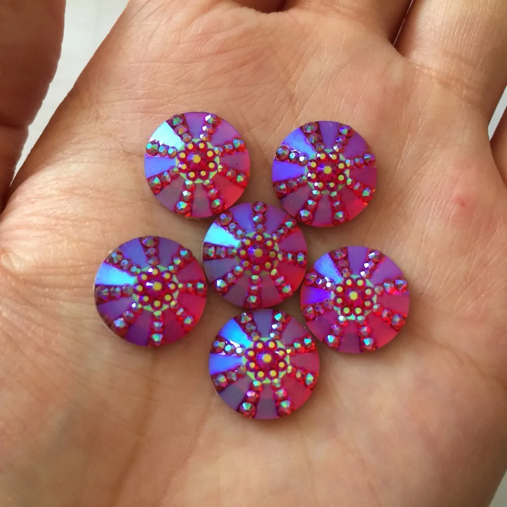 Rhinestones Flat Back Acrylic Gems Round Strass Crystal Stones For